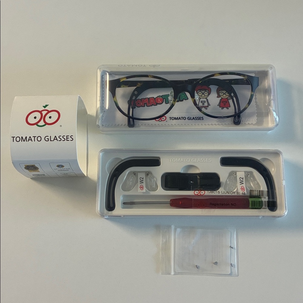 Made in Korea Tomato Glasses Non Slip Frame - Picture 2 of 3